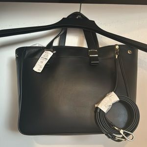COPY - Cole Hahn black leather satchel new with tags list price 290$
